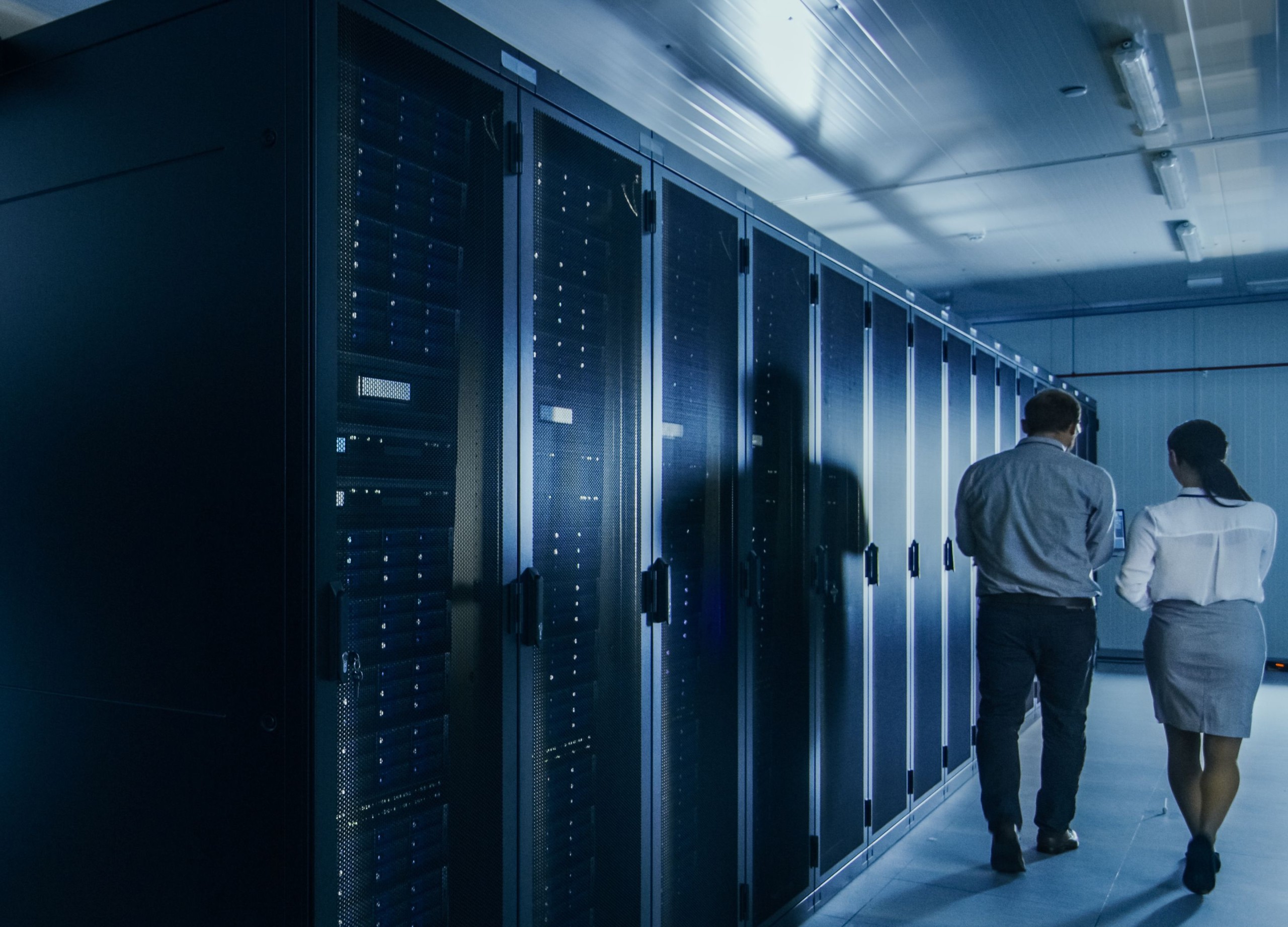 Salle de serveurs où sont hébergés les sites web développés par InfoXtreme